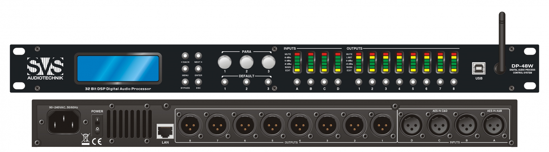 SVS Audiotechnik DP-48W Цифровой процессор: 4 входа 8 выходов в Соль-Илецке