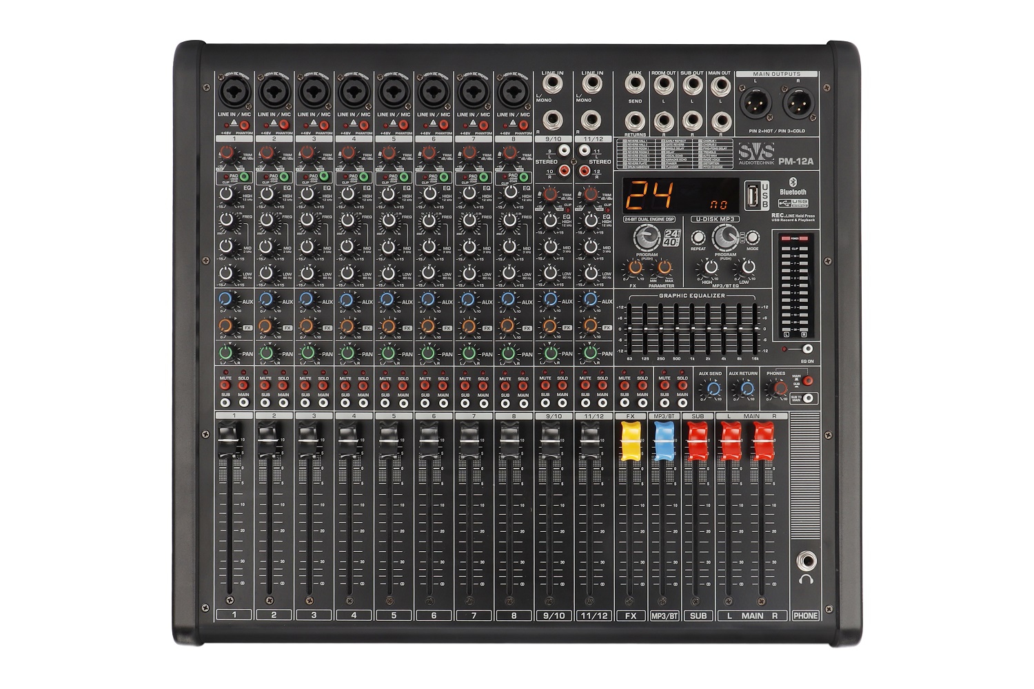 SVS Audiotechnik mixers PM-12A Активный аналоговый микшерный пульт, 12-канальный в Соль-Илецке